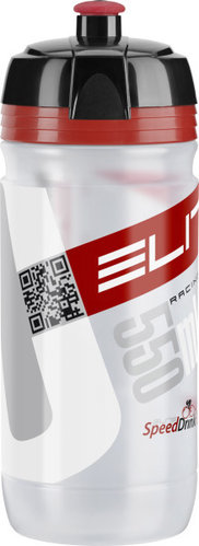Elite Trinkflasche Corsa 550ml Transparent-Rot
