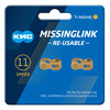KMC Kettenschloss 11R Ti-N Gold MissingLink 2 Stück